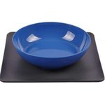 Yummynator Futternapf Gr.M, TPE / ABS blau / grau, 24 x 24 x 0,4 cm