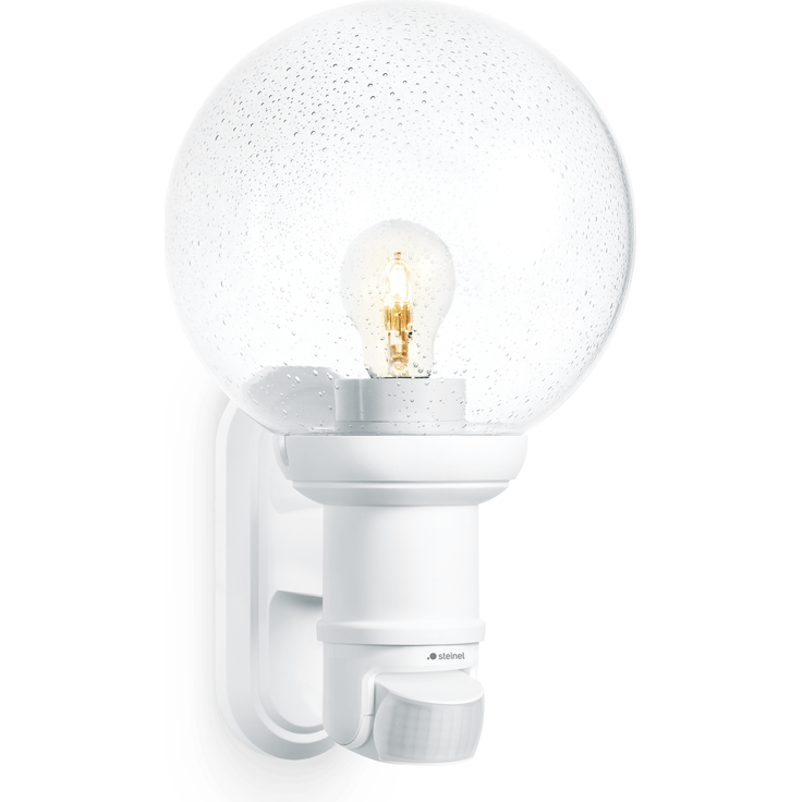 Steinel Sensor-Außenleuchte L 560 S weiß, 140°-Infrarot-Bewegungsmelder, E27-Fassung, max. 60 W
