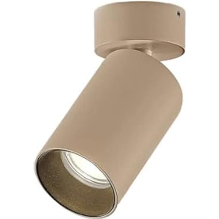 Arcchio Strahler Brinja, Modern Deckenlampe aus braunem Aluminium, 1-flammig, GU10, Flurleuchte