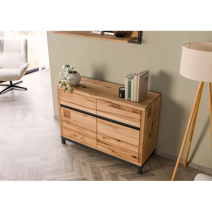 Sideboard Kernbuche 120 x 45 x 85 natur geölt VILLANDERS #111 – Bild 2