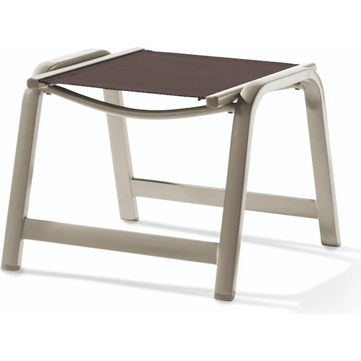 Sieger Royal Hocker mit Polyesterbeschichtung, Aluminium Champagner 57 x 43 x 56 cm