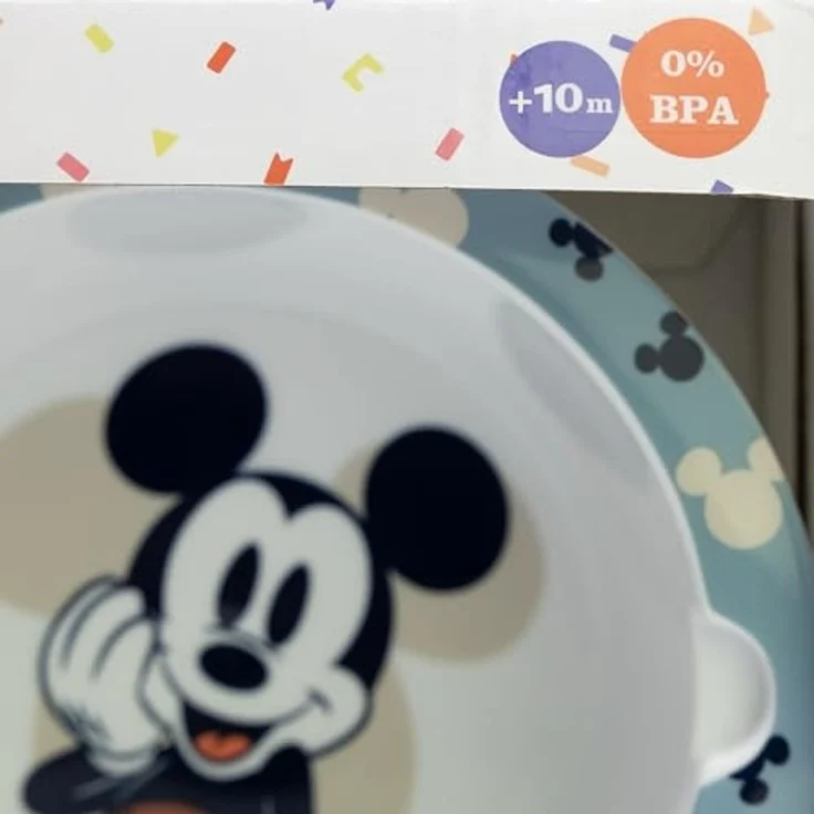 Disney Mickey Mouse Kindergeschirr-Set Baby Geschenkset 3-teilig – Trinkbecher, Schale & Löffel (3-tlg) – Bild 6
