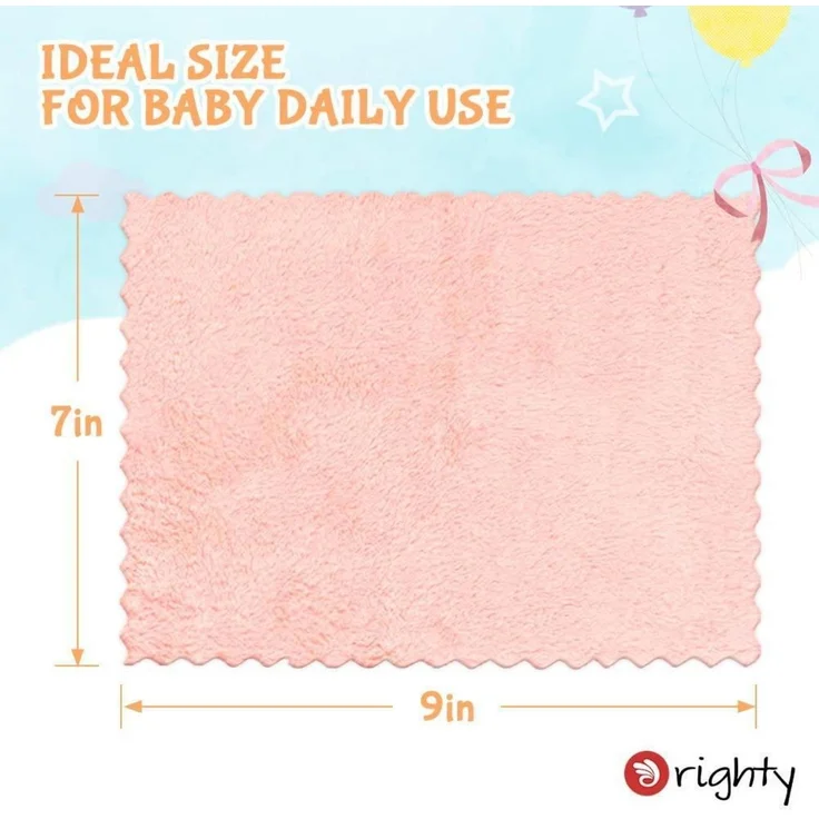 50er Pack Orighty Baby Waschlappen, Mikrofaser Coral Fleece Gesichtstücher 7x9 – Bild 7