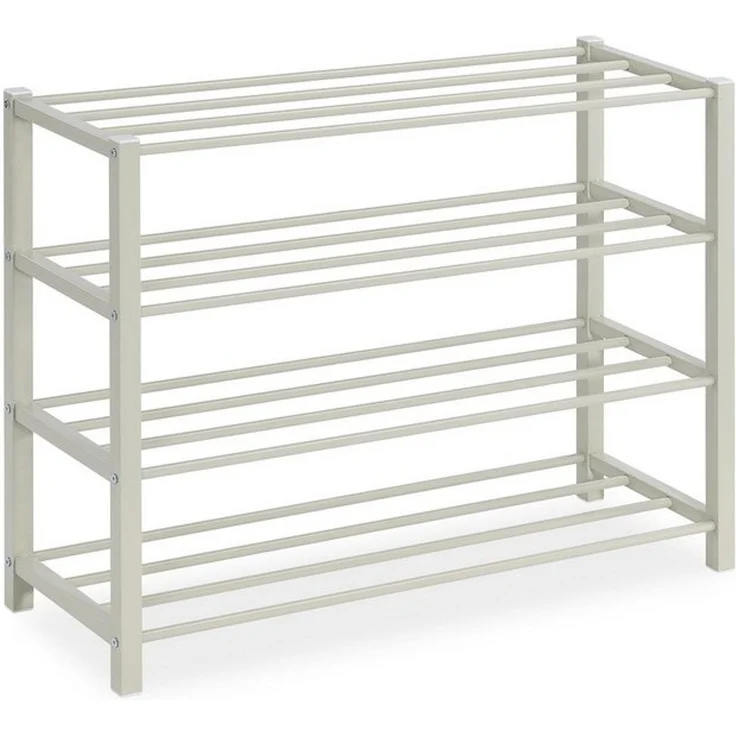 IDIMEX Schuhregal NAVAN, Schuhaufbewahrung aus Metall mit 4 Ablagen beige – Bild 3