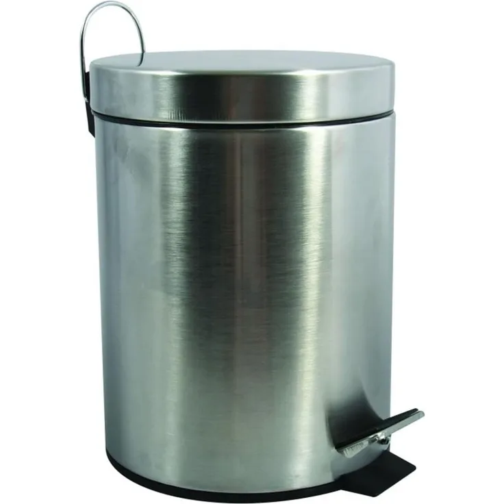 MSV 20 L Treteimer, Edelstahl rostfrei, Polypropylen, Plateado, 16 cm
