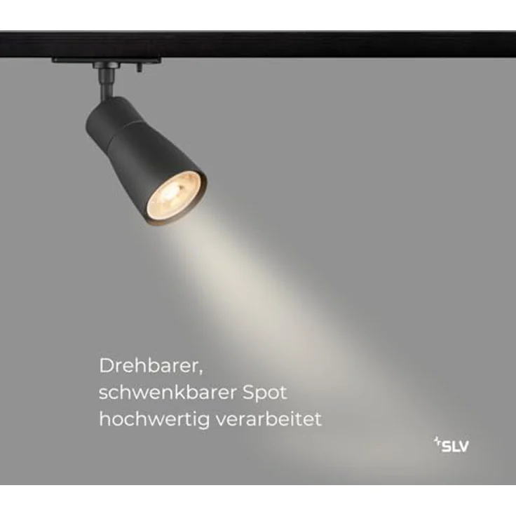 SLV PURI 2.0 Dome, 1~ Spot, GU10, 1x max. 6W, schwarz - Leuchten mit 1 Phasen Adapter – Bild 3
