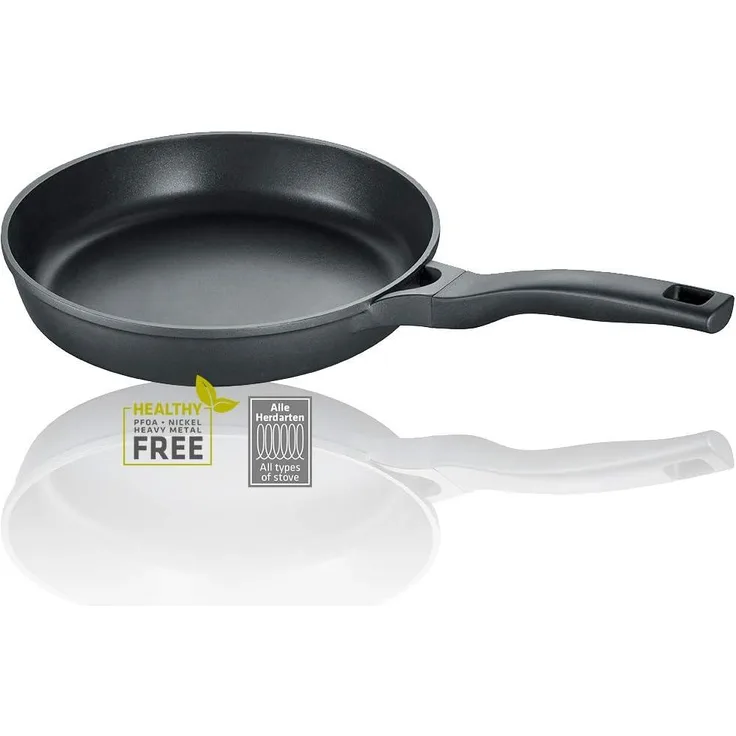 Berndes Vienna+ Bratpfanne, Pfanne, Kochgeschirr, Aluminium, Edelstahl, Schwarz, 20 cm