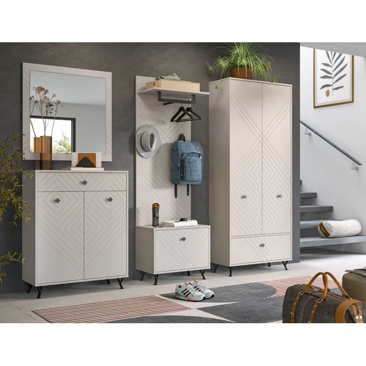 Garderobe Set 2-tlg. Apunti in sand 80 cm – Bild 5