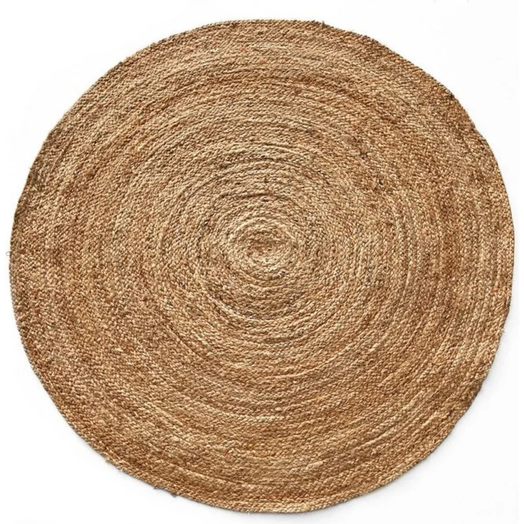 Karat Teppich Jute Rund, Handgewebter Naturteppich, In verschiedenen Ausführungen – Bild 4