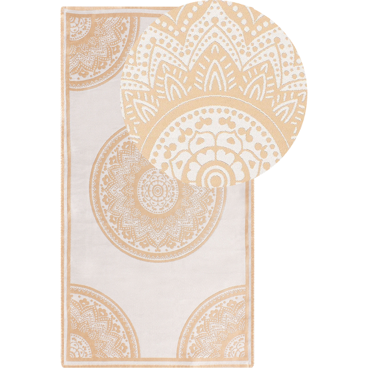 Outdoorteppich HUBLI Beige 80 x 150 cm