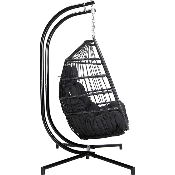 HOME DELUXE Hängesessel LOMA – 2 Sitzer Schwarz – Bild 11