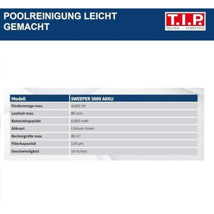 T.I.P. Akku Poolroboter R8 für Pools bis 50 m² – Bild 3