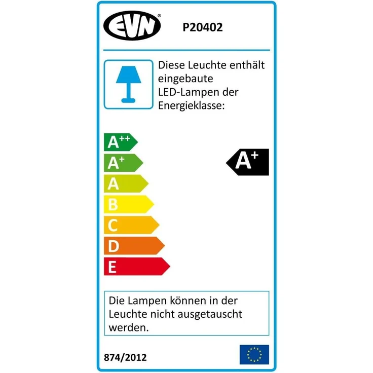 EVN P-LED Wandeinbauleuchte IP54 700mA 2W 3000K P20402 ws – Bild 3