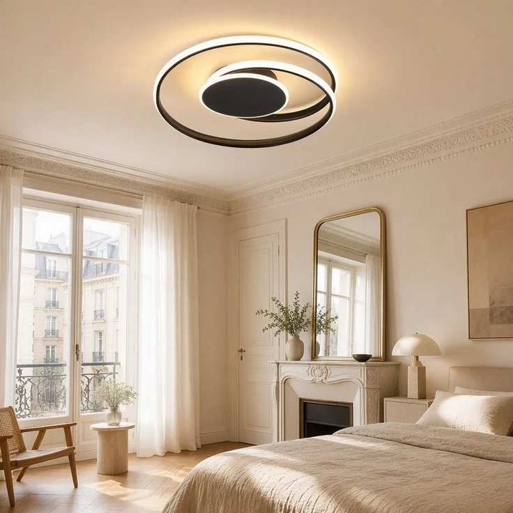 BlingBin LED Deckenleuchte 44W LED Deckenlampe, 3000K Warmweiß Modern, LED fest integriert, Tageslichtweiß, Spiralform aus verschlungenen für Wohnzimmer Küche Flur – Bild 1