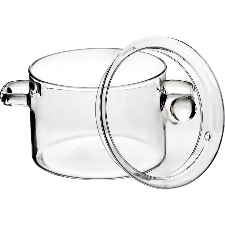 Glas-Topf PETER 1,5 l transparent Borosilikatglas 15 x 21 x 16 cm – Bild 2