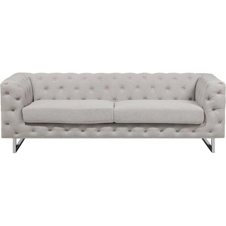 3-Sitzer Sofa Polsterbezug beige VISSLAND