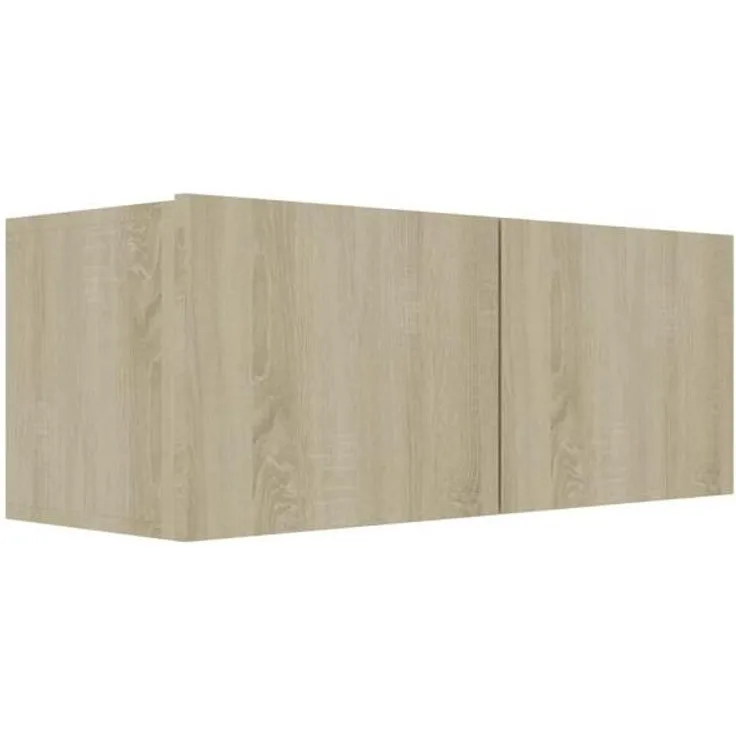 vidaXL 3-tlg. TV-Schrank-Set Sonoma-Eiche Spanplatte [3078973]