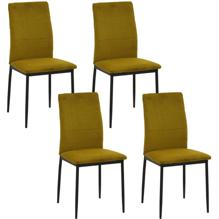 Stuhl Finn gelb cord