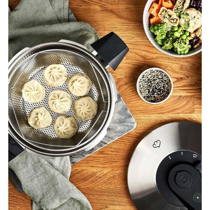 Springlane Dampfgareinsatz aus Edelstahl 21cm ⌀ - für Schnellkochtöpfe & Kochtöpfe – Bild 2