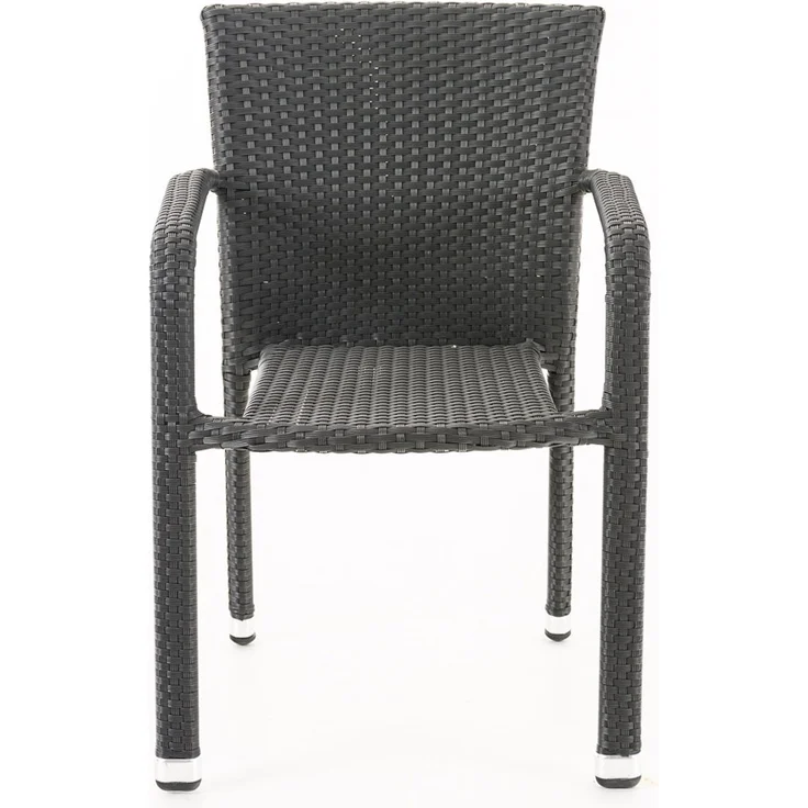 CLP Polyrattan Stapelstuhl Leonie,schwarz – Bild 3