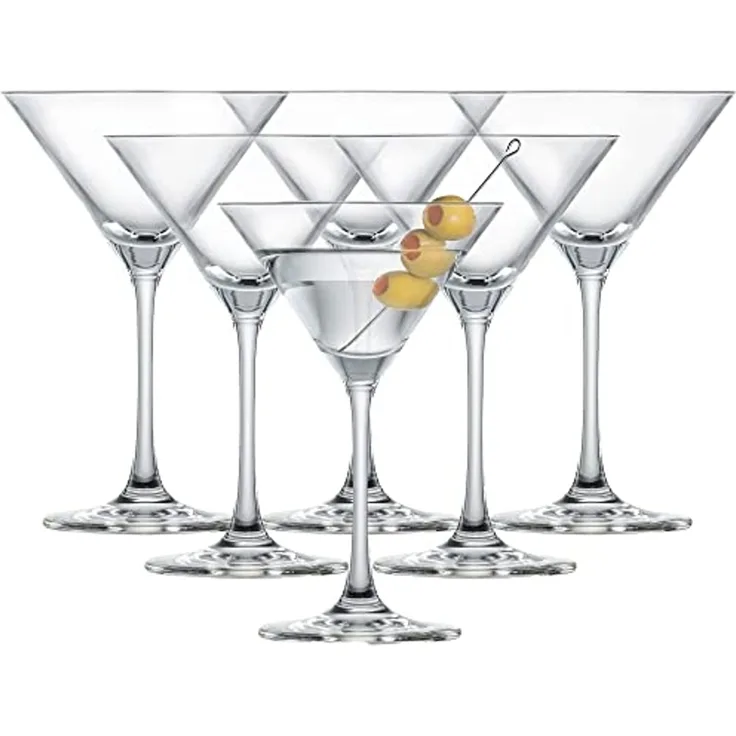 Schott Zwiesel 6 Stück Martiniglas Bar Special tritan· kristall, Hergestellt in EU· spülmaschinenfest· Martiniglas, Cocktailglas 111231