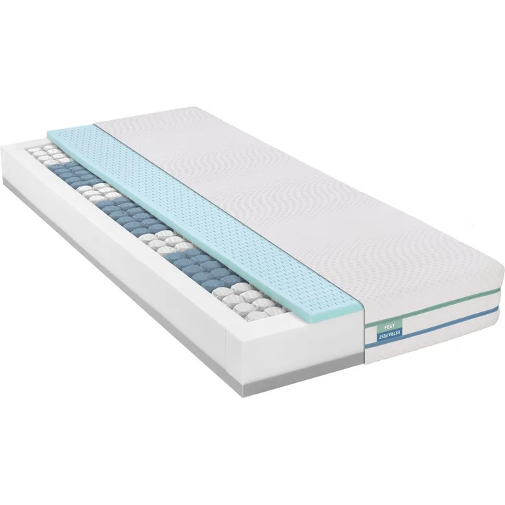 Taschenfederkernmatratze ergonomische Wendematratze 2in1, Irisette 2for4 TFK, Irisette, 22 cm hoch, zwei Härtegrade vereint in einer Matratze – fest und extra fest – Bild 1