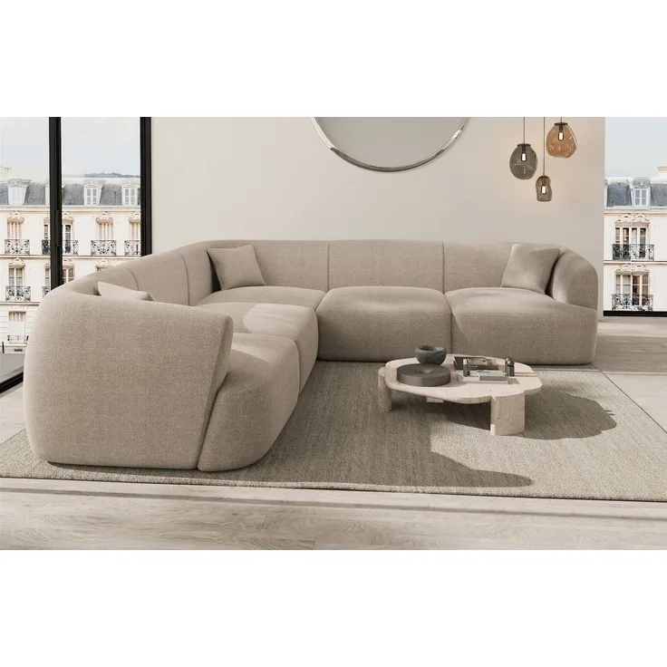 Sofa Dreams Ecksofa Sofa Stoff Eckcouch Polster Ecksofa Tabarca L Form Stoffsofa, Loungesofa
