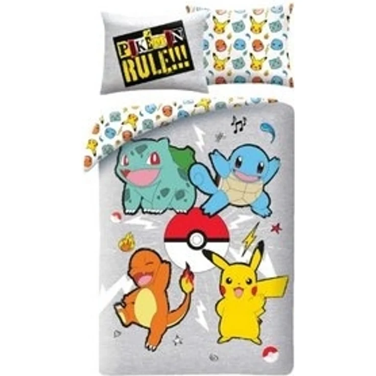 Pokémon Bettwäsche-Set – Bettbezug 140x200 cm + Kissenbezug 60x70 cm für Kinder – Bild 4