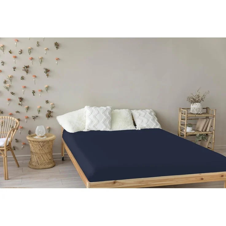 Livessa Spannbettlaken 140x200 cm aus Baumwolle Single-Jersey Stoff 140 g/m², Spannbetttuch/Bettlaken, Oeko-TEX Zertifiziert (M24M05FF9), passt auch für 150x200 cm Matratzen – Bild 4