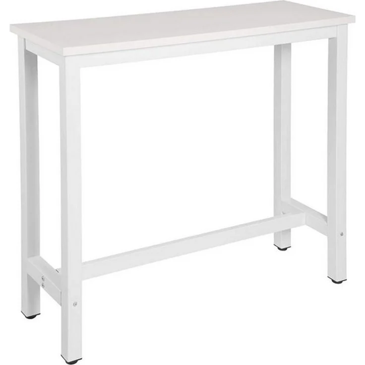 1x Bartisch Bistrotisch Metallgestell Tischplatte aus MDF weiß – Bild 4
