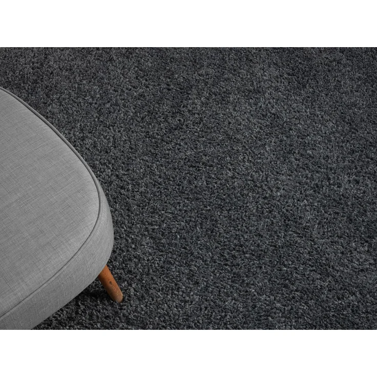 Hochflor Teppich SHAGGY dunkelgrau rechteckig diverse Größen – Bild 2