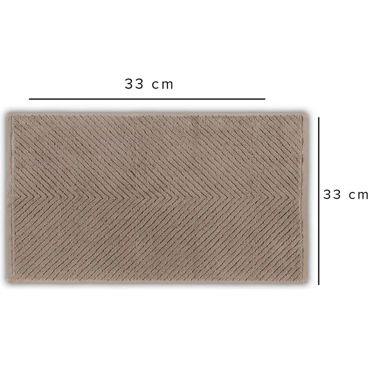 Mijolnir 'Chevron - Brown' Handtuch waschen, Braun, 33 x 33 cm – Bild 3