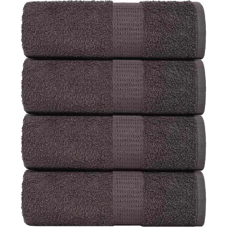 vidaXL Waschtücher FROGN 4 Stk. Anthrazit 30x30 cm 360 g/m² 136674