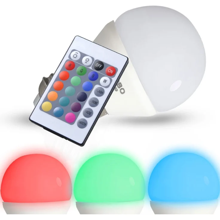Design Stehleuchte mit RGB LED Leuchtmittel – Bild 2