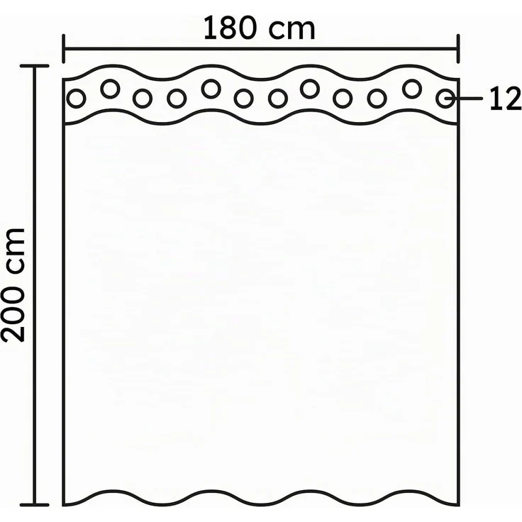 Kleine Wolke Duschvorhang Claro clear 180 x 200 cm – Bild 3