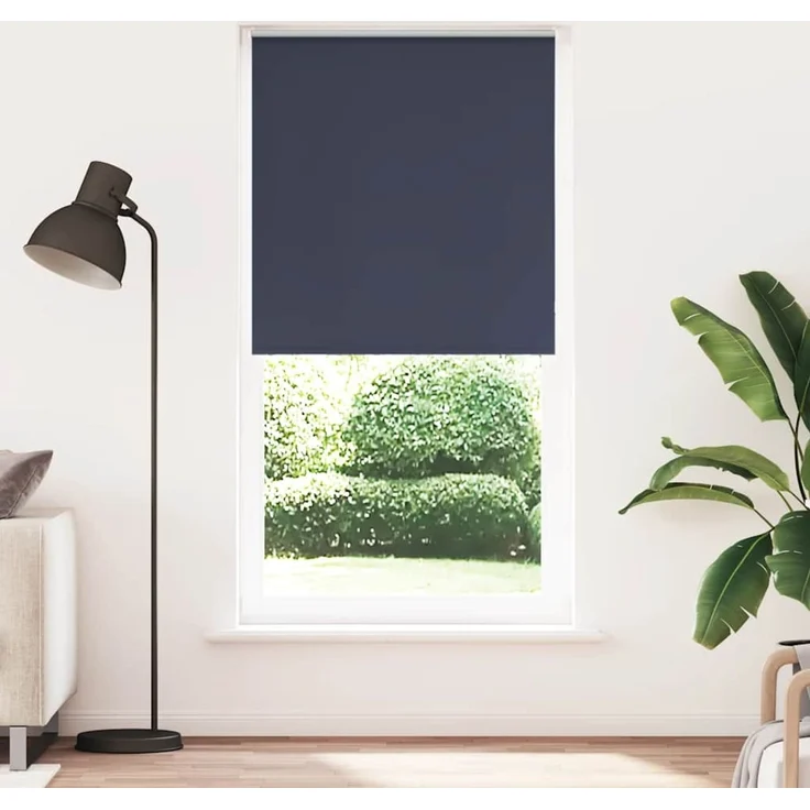 vidaXL Verdunkelungsrollo Marineblau 110x210 cm Stoffbreite 105,7 cm 4011572 – Bild 1