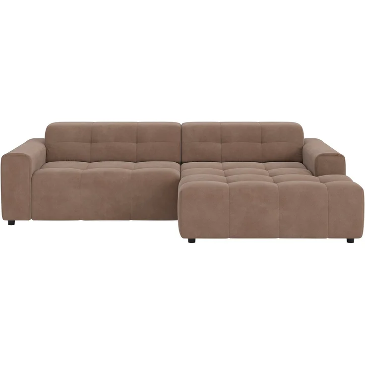 COTTA Ecksofa Sento L-Form, B: 280 cm, Chenille-Struktur, XXL Recamiere B: 133 cm, mit elektrische Sitztiefenverstellung, kubisch, bequemer Sitz – Bild 2