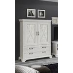 Forte KASHMIR Highboard Pinie weiß