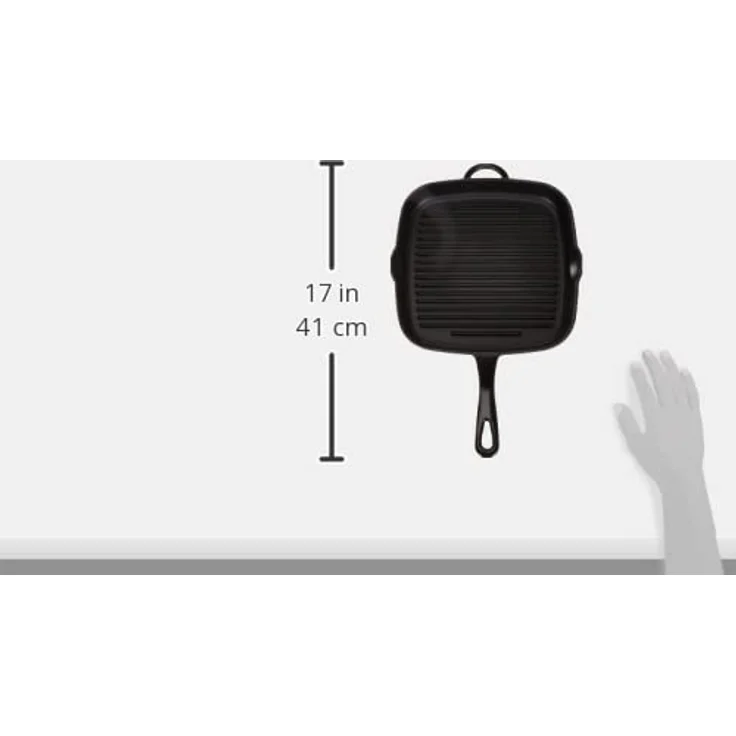 Küchenprofi 'Provence' Grillpfanne, Gusseisen schwarz, Ø 26 cm – Bild 3