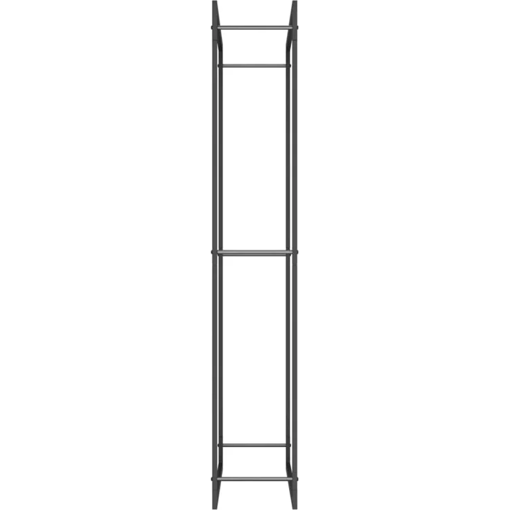 vidaXL Brennholzregal Mattschwarz 80 x 28 x 154 cm Stahl 350308 – Bild 4