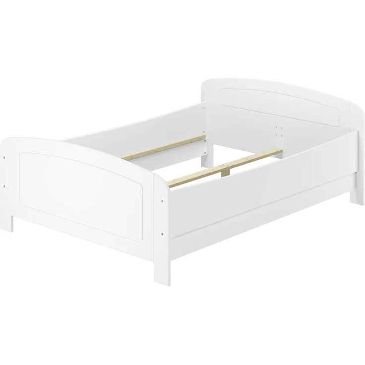 Weißes Bett Seniorenbett extra hoch 140x200 weiß Zubehör wählbar V-60.44W-14ohne Zubehör – Bild 3