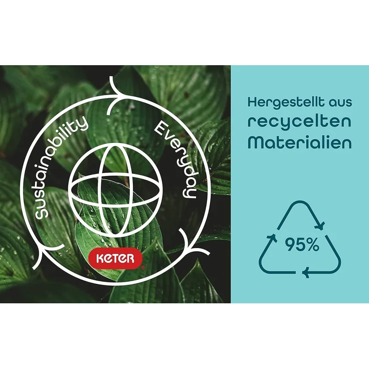 Allibert 220001 Lounge Tisch Arica, Kissenboxfunktion, Rattanoptik, Kunststoff, braun – Bild 7