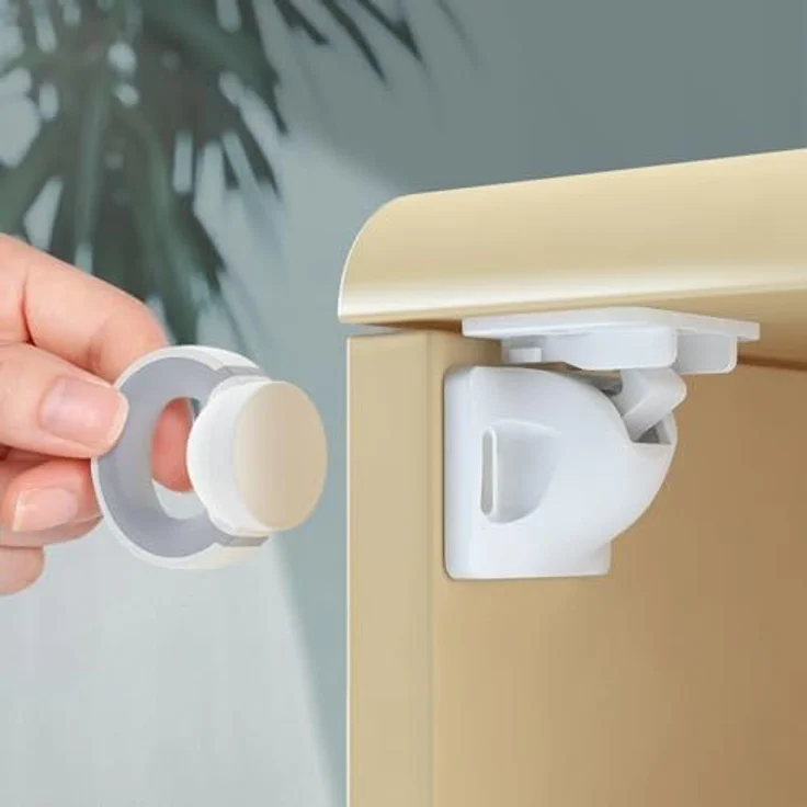 Twistshake Magnetisches Schlüsselschloss für Babys – 4 Stück | für Schrankschubladen | minimalistisches Design – Bild 5