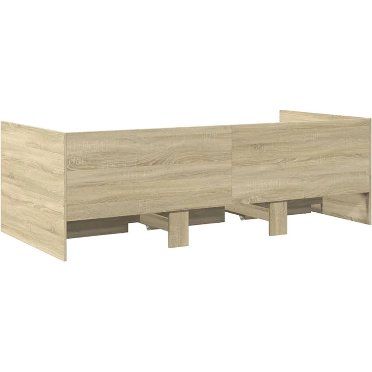 vidaXL Tagesbett mit Schubladen ohne Matratze Sonoma-Eiche 100x200 cm 3280813 – Bild 6
