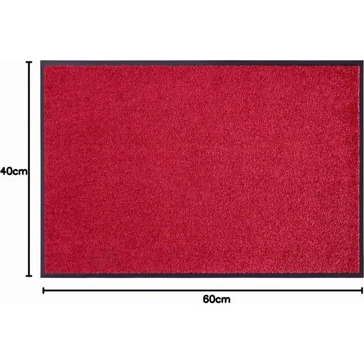 Waschbare Fußmatte Wash & Clean - bordeaux - 40x60x0,7cm – Bild 2
