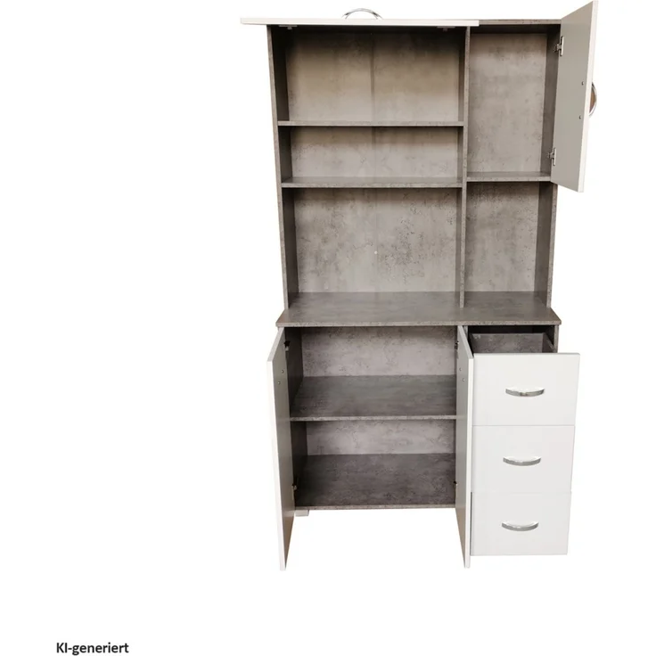HTI-Line Hochschrank Küchenschrank Blanca (Stück, 1-St, 1x Schrank Blanca, ohne Dekoration) Küchenbuffet – Bild 5