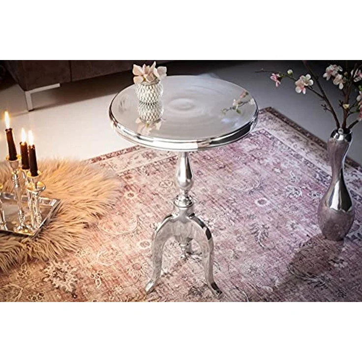 riess-ambiente Beistelltisch SAVOY 55cm silber, Metall · rund · Couchtisch · Orientalischer Stil – Bild 3
