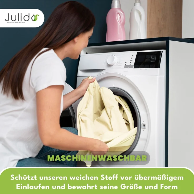 Jersey Spannbettlaken 180-200x200cm 100% Baumwolle Weizen – Bild 4