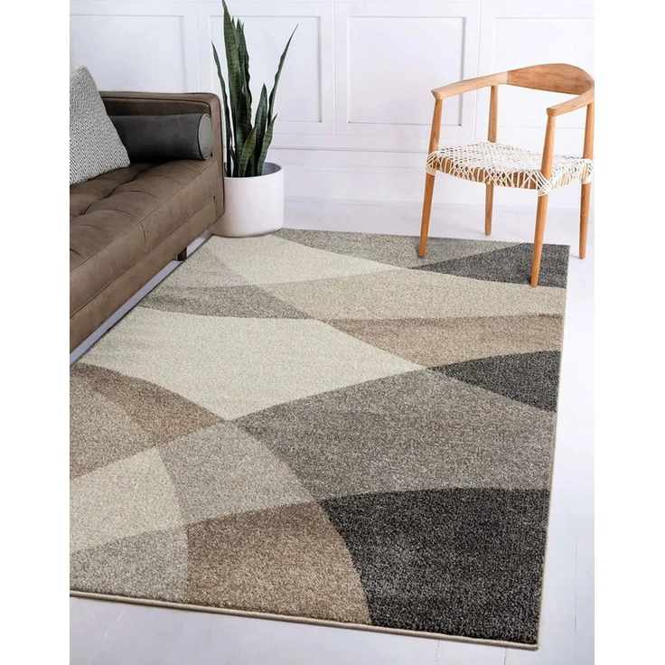 the carpet Teppich Pearl, rechteckig, Höhe: 11 mm, moderner dichter Wohnzimmer Teppich Konturenschnitt – Bild 1