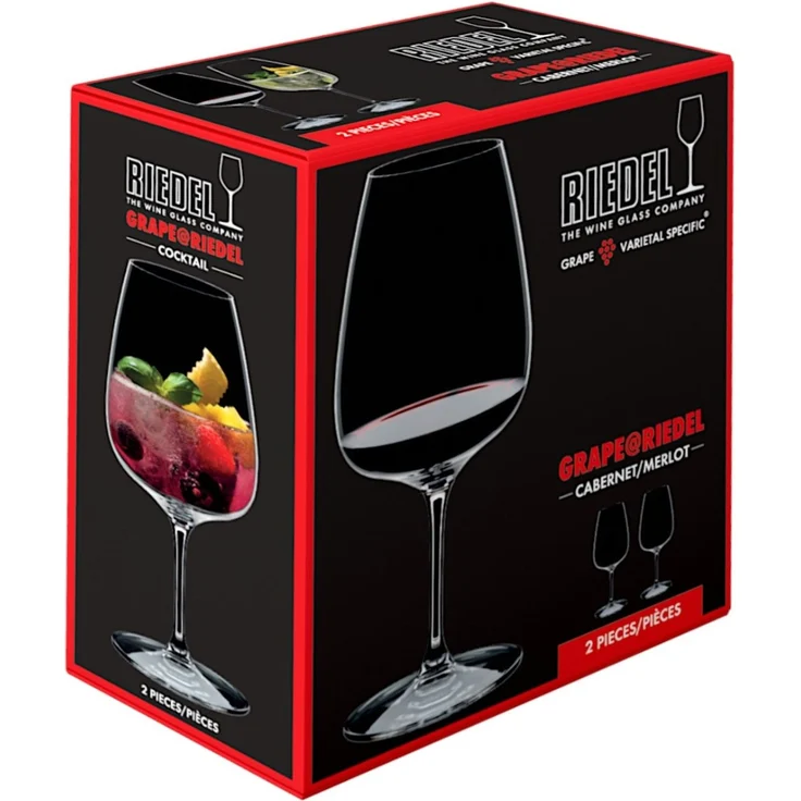 Riedel GRAPE Cabernet / Merlot / Cocktail Weinglas 2er Set – Bild 6